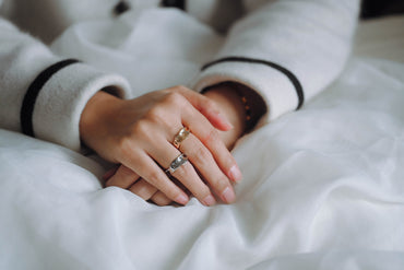 4pcs Gold/ Silver Irregular Finger Ring, Everyday Ring, Modern Style Ring, Fashion Rings (#JZ-031-C)