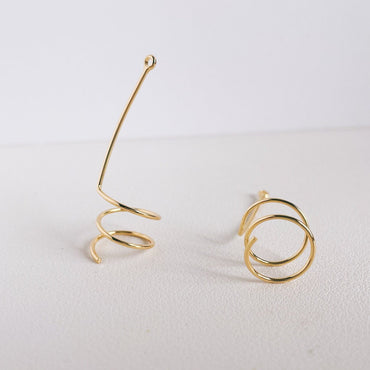 10pcs Gold plated Brass Wire Pendants 44x14mm, Earring Component Charms (GB-454-B)