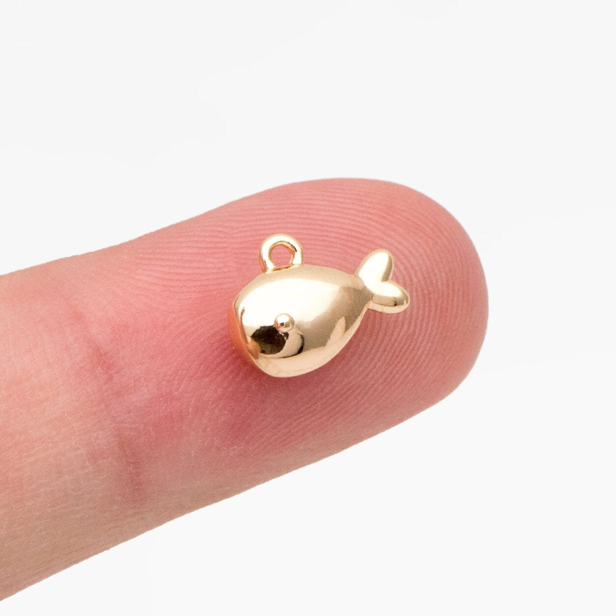 10pcs Gold/ Silver Tiny Marine Animal Charm, Gold/ Rhodium plated Brass Ocean Charm, Earring Charm, DIY Supplies Wholesale (GB-3778)