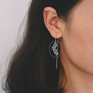 10pcs Gold/ Silver Hexagon Charm Pendants 23x10mm, Gold/ Rhodium plated Brass Geometric Link Connectors (GB-295)