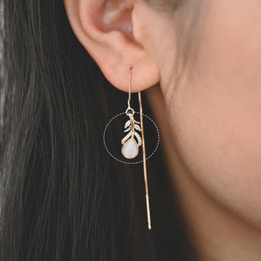 4pcs CZ Pave Cats-Eys Stone Feather Charms, Jewelry Making, Diy Material, Jewelry Supplies (GB-3343-B)