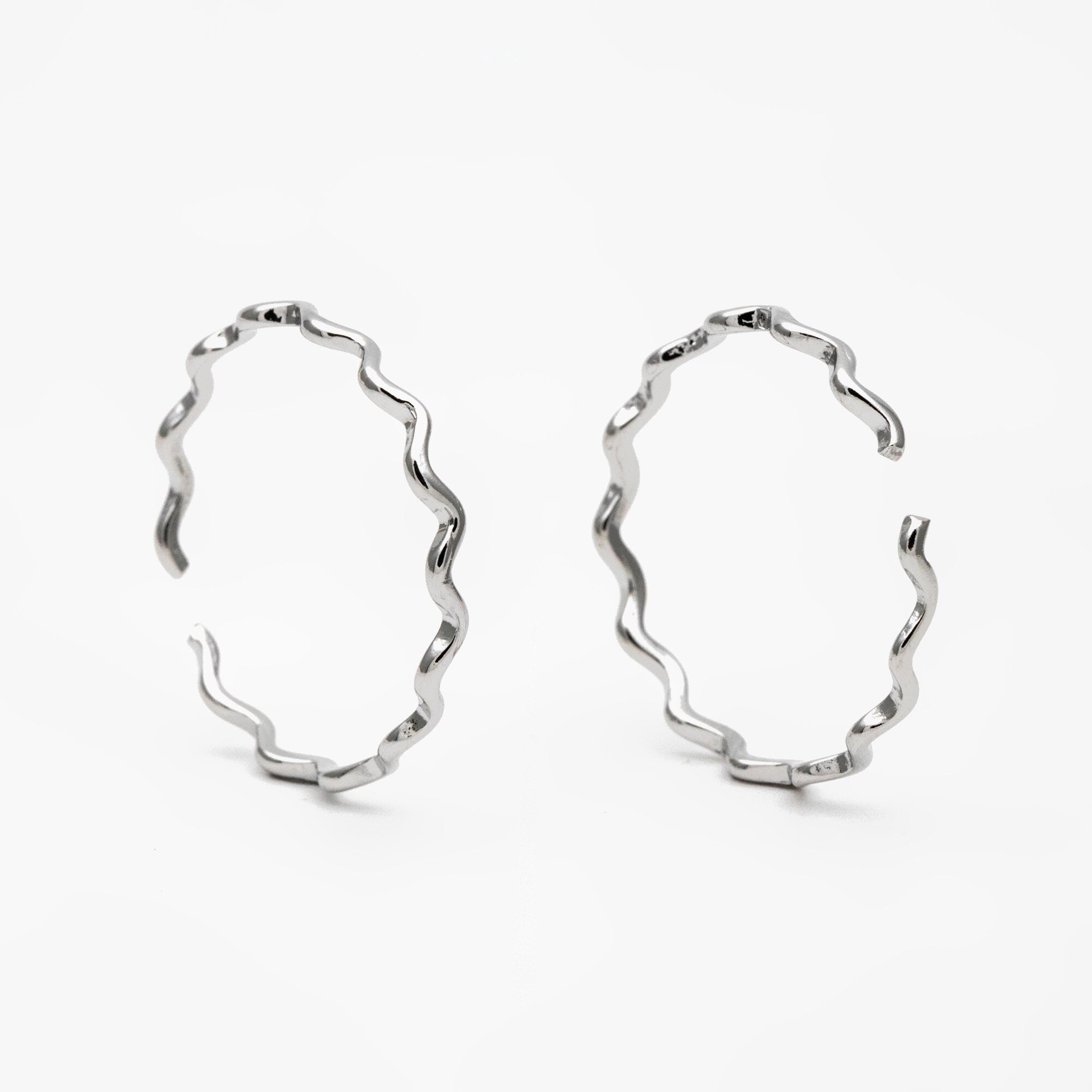 4pcs Gold/ Silver Wave Ring, Finger Ring, Everyday Ring, Modern Style Ring, Fashion Rings, Dainty Rings (#JZ-018-D)