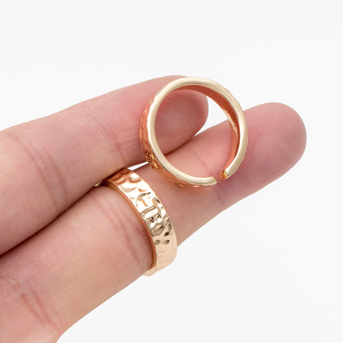 4pcs Gold/ Silver Hammered Finger Ring, Everyday Ring, Modern Style Ring, Fashion Rings, Dainty Rings (#JZ-055)