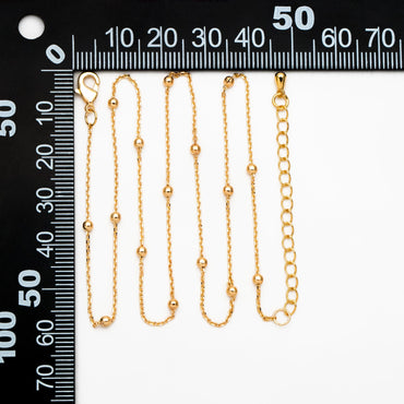 Gold/ Silver Satellite Chains, Finished Bracelet/ Anklet/ Necklace with Extender Chain, Ready to Wear (#LK-170)