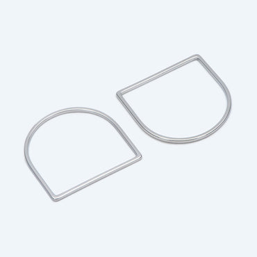 10pcs Gold/ Silver tone Horseshoe Loops, Geometric Hoop Link Connectors, Gold/ Rhodium plated BrassHorse Shoe Hoop Pendants (GB-1314)