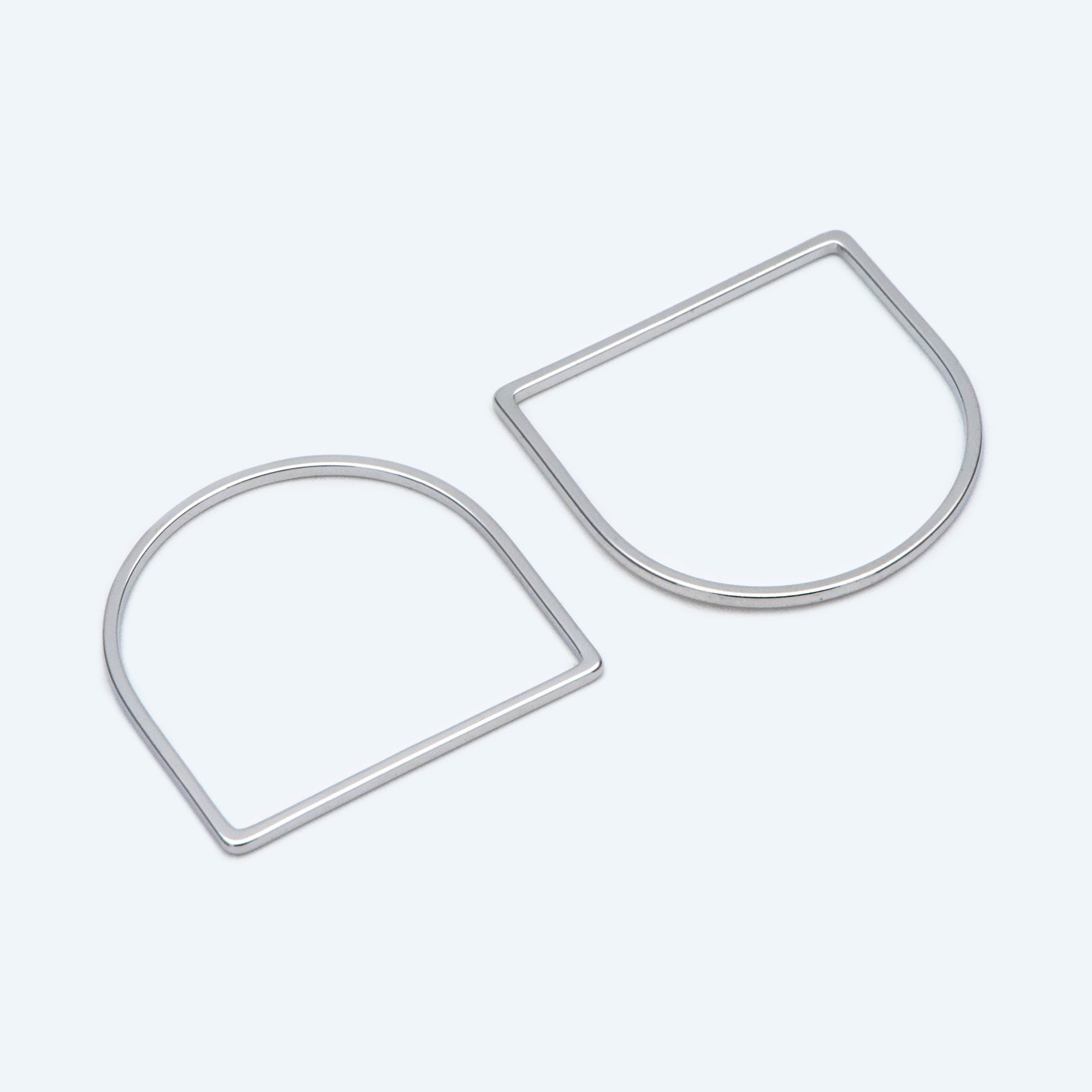 10pcs Gold/ Silver tone Horseshoe Loops, Geometric Hoop Link Connectors, Gold/ Rhodium plated BrassHorse Shoe Hoop Pendants (GB-1314)