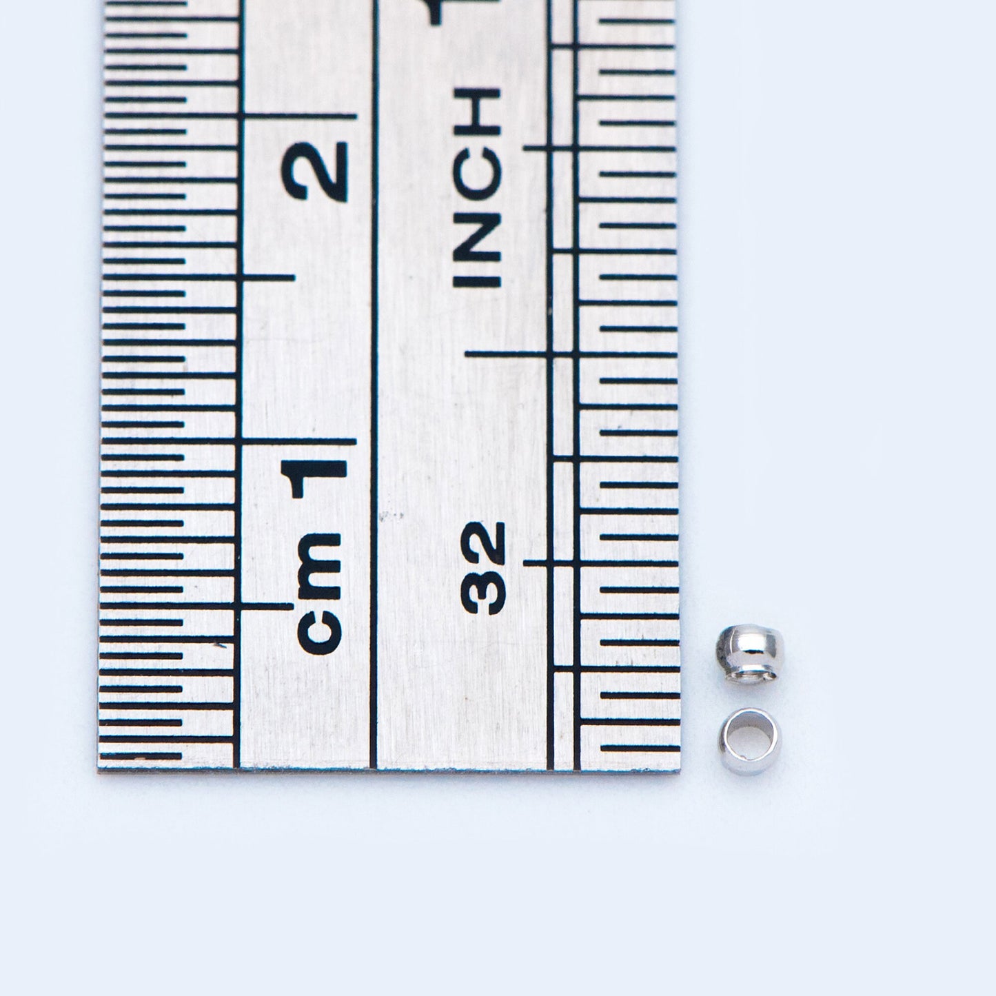 500pcs Gold/ Silver tone Round Crimp Beads 2mm, Gold/ Rhodium plated Brass, Jewelry Making Supplies Wholesale (GB-234)