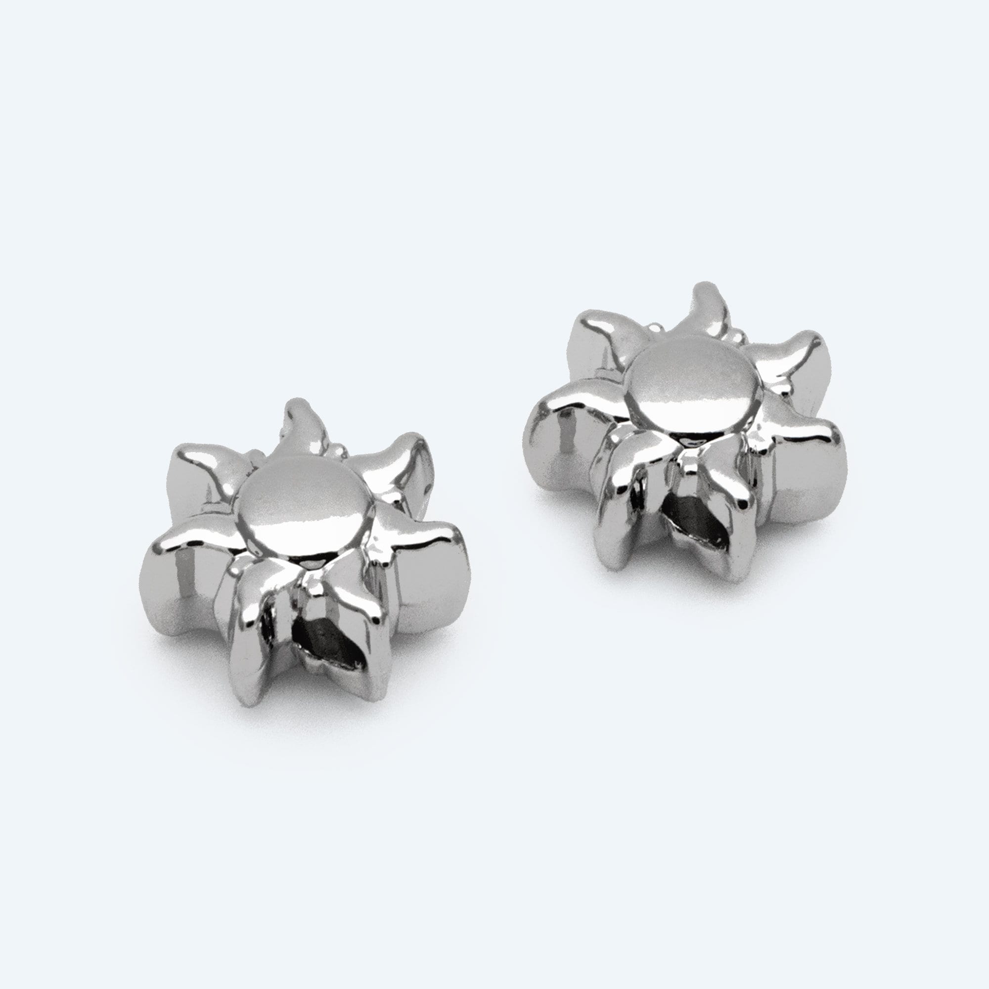 10pcs Gold/ Silver Sun Beads, Metal Beads, Gold/ Rhodium plated Brass Spacer Beads (GB-2964-A)