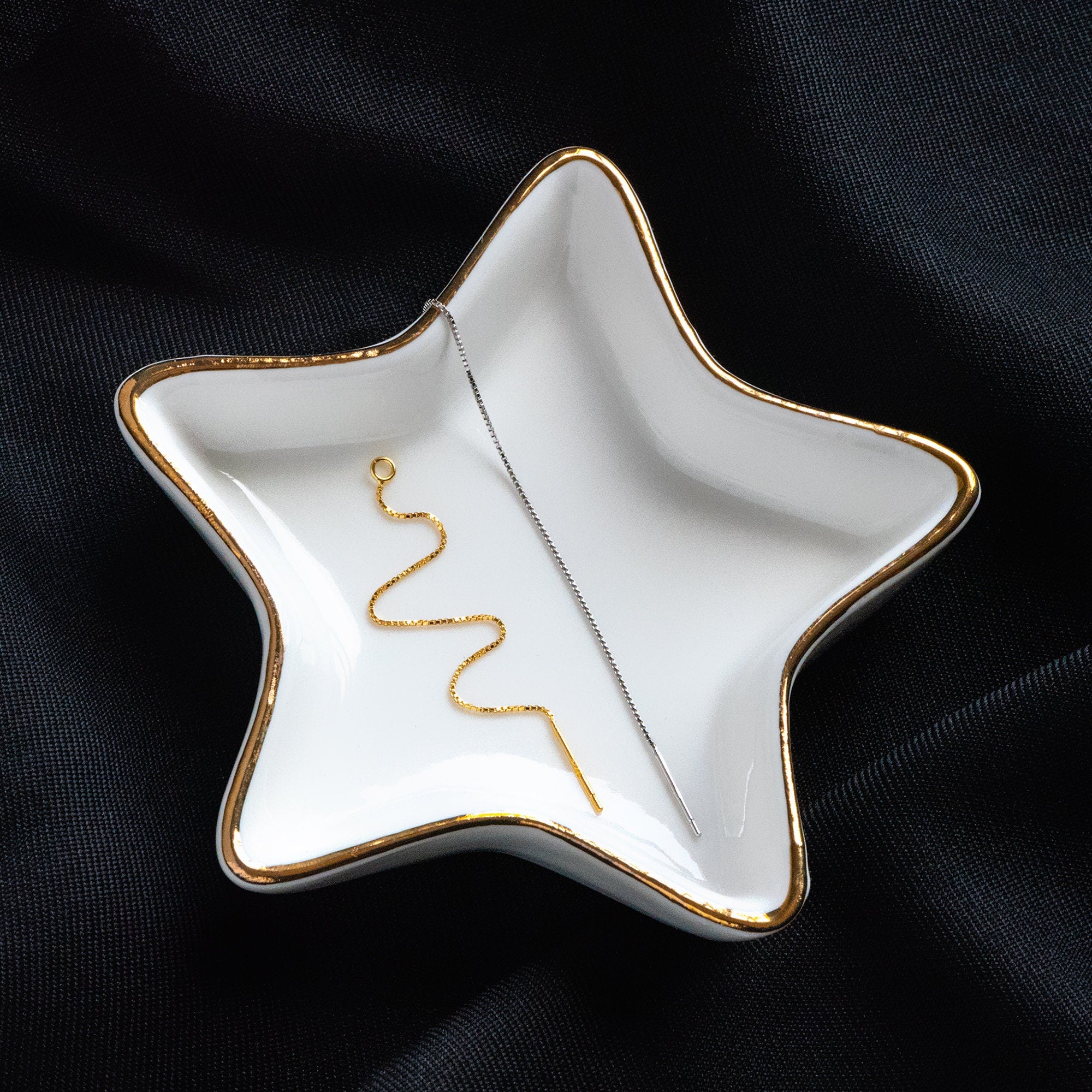 10pcs Sterling Silver Threader Earrings, Gold/ Rhodium, .925 Silver Box Chain, Earwire Thread with Open Jump Ring (CY-004)