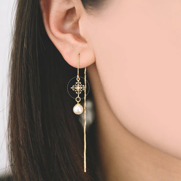 4pcs Gold plated Brass Cross Charms 13x10mm, CZ pave Cross Connector Pendants (GB-2535-C)