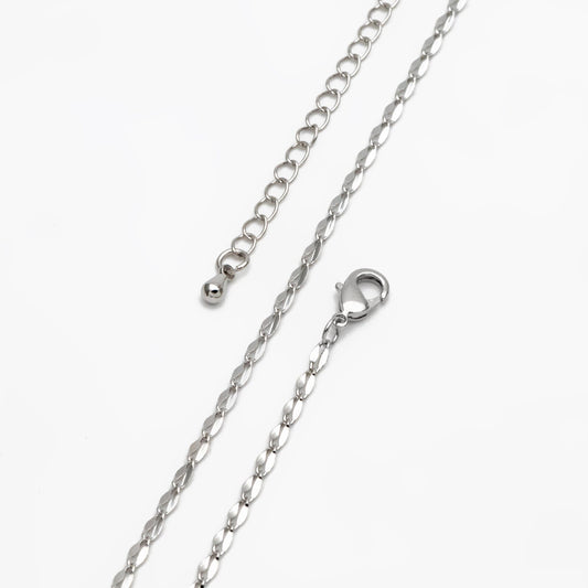 Gold/ Silver Tone Double Bar Linked Chains, Finished Bracelet/ Anklet/ Necklace with Extender Chain, Ready to Wear (#LK-178)