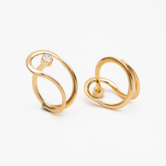 4pcs CZ Pave Gold/ Silver Double Band Ring, Everyday Ring, Fashion Rings, Adjustable Ring, Dainty Ring (#JZ-058)