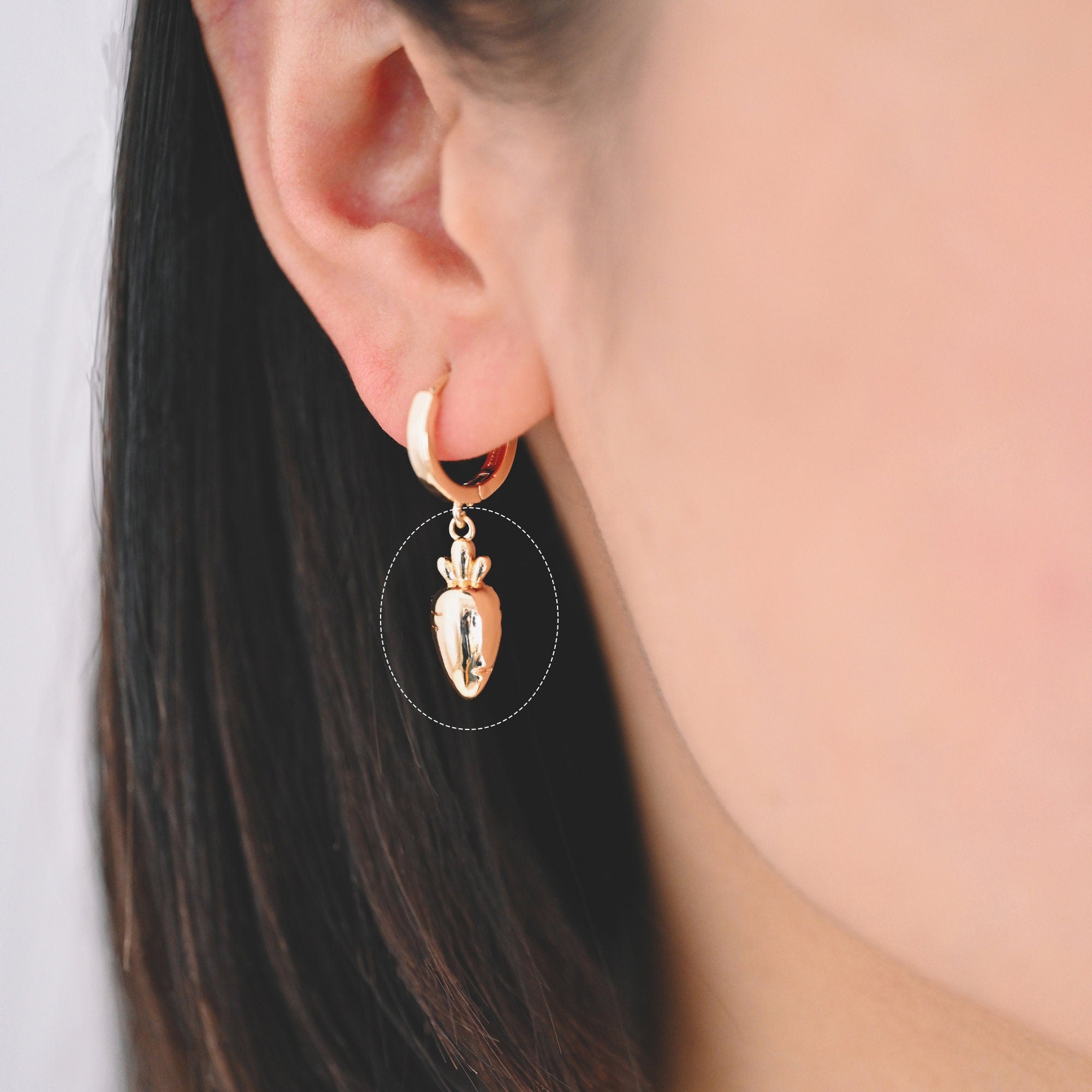 10pcs Gold Carrot Charm Pendant, Jewelry Making, Diy Material, Jewelry Supplies (GB-4589-H)