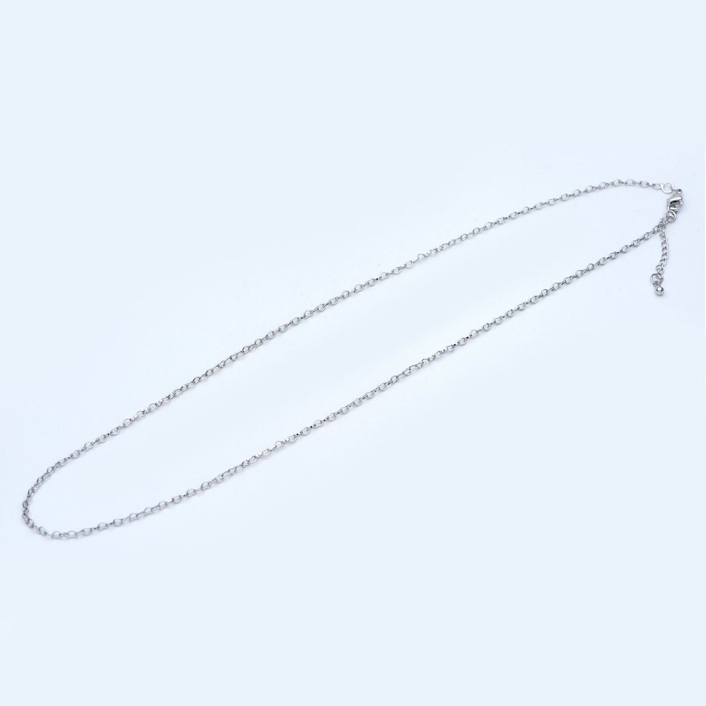 1pc Gold/ Silver Tone Heart Chains 2.2mm, 18 Inch Finished Necklace with Extender Chain, Ready to Wear (#LK-310)