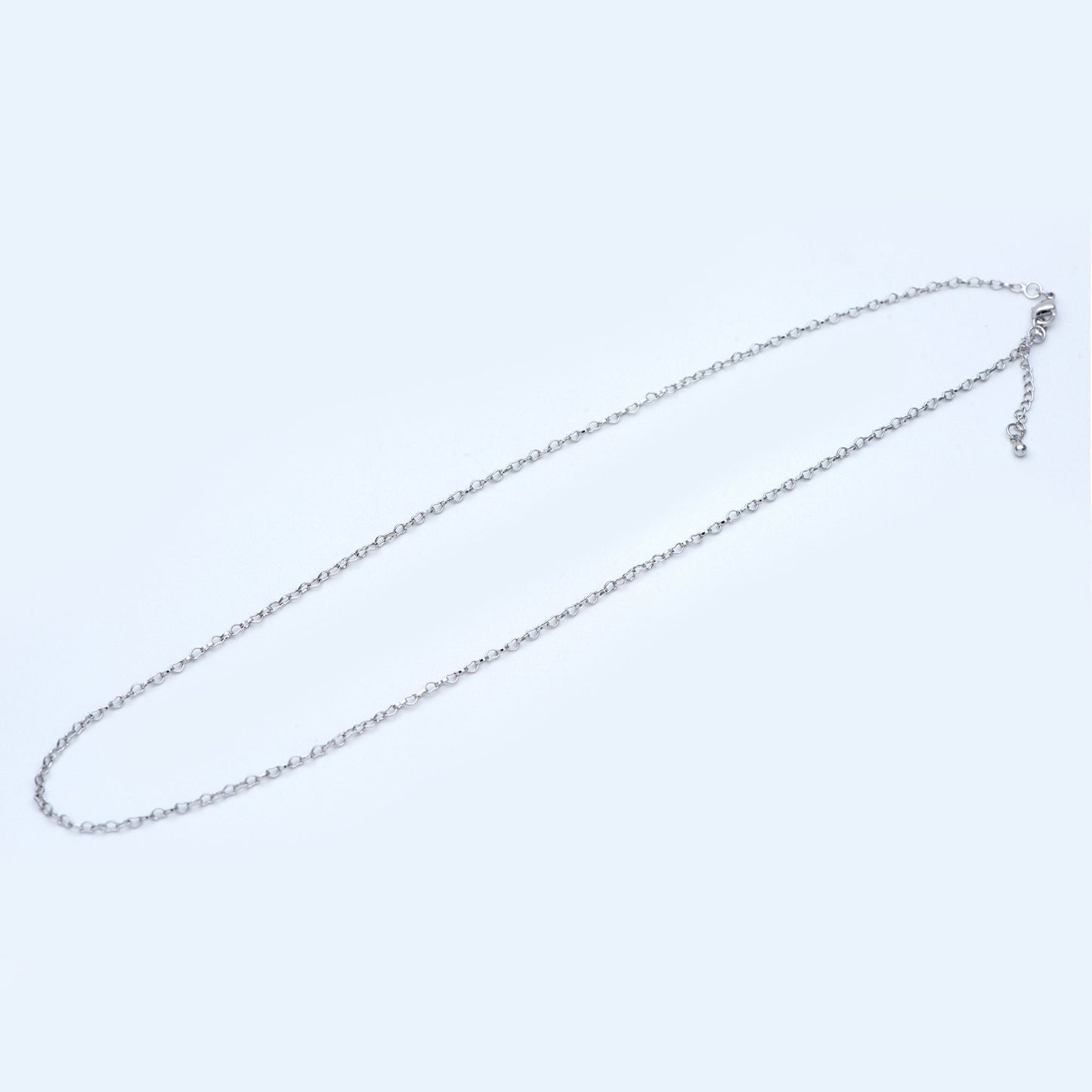 1pc Gold/ Silver Tone Heart Chains 2.2mm, 18 Inch Finished Necklace with Extender Chain, Ready to Wear (#LK-310)