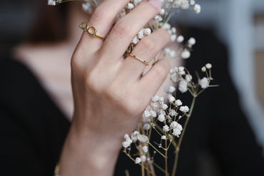 4pcs CZ Pave Minimalist Ring, Dainty Gold/ Silver Ring, Thin Ring, Stackable Ring (#JZ-054)