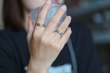4pcs Hammered Gold Finger Ring, Everyday Ring, Modern Style Ring, Fashion Rings, Dainty Rings (#JZ-030-B)
