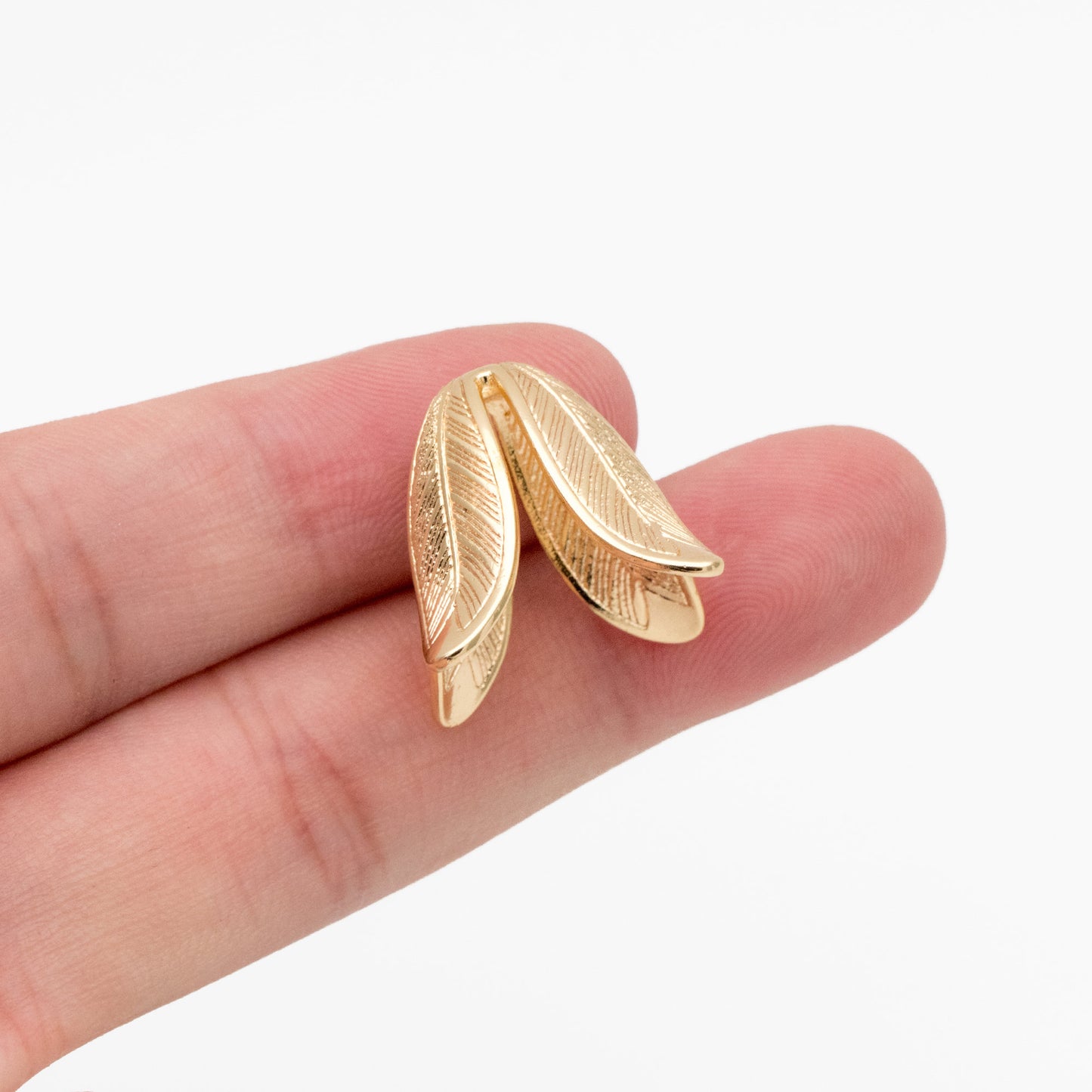 10pcs Gold/ Silver Flower Bead Caps 23x18mm, Gold/ Rhodium plated Brass Floral Tassel Caps (GB-1080)