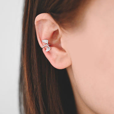 10pcs Gold/ Silver Bat Ear Cuff, Cartilage Ear Cuff, Gold/ Rhodium Plated Brass Ear Cuff, Cartilage Earrings (GB-3570)