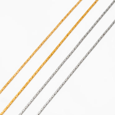 Dainty Tiny Gold/ Silver plated Brass Chains 0.7mm Thin (#LK-148)/ 1 Meter=3.3 ft