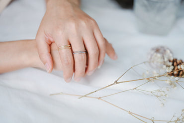 4pcs Double Band Gold/ Silver Ring, Adjustable Ring, Minimalist Ring, Stacking Ring, Wire Open Ring (#GB-4185)