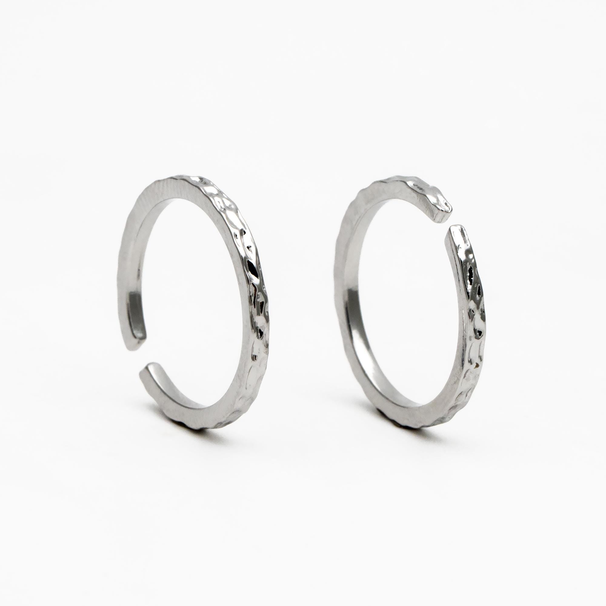 4pcs Gold/ Silver Hammered Finger Ring, Everyday Ring, Modern Style Ring, Fashion Rings, Dainty Rings (#JZ-055)