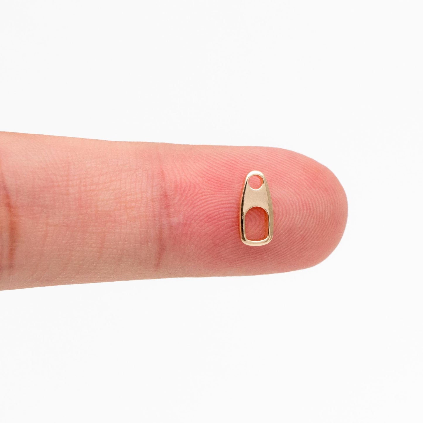 20pcs Gold/ Silver Tone Soda Tab Connectors for Necklace, Gold/ Rhodium plated Brass, Necklace Jewelry Making Supplies (GB-3764-B)
