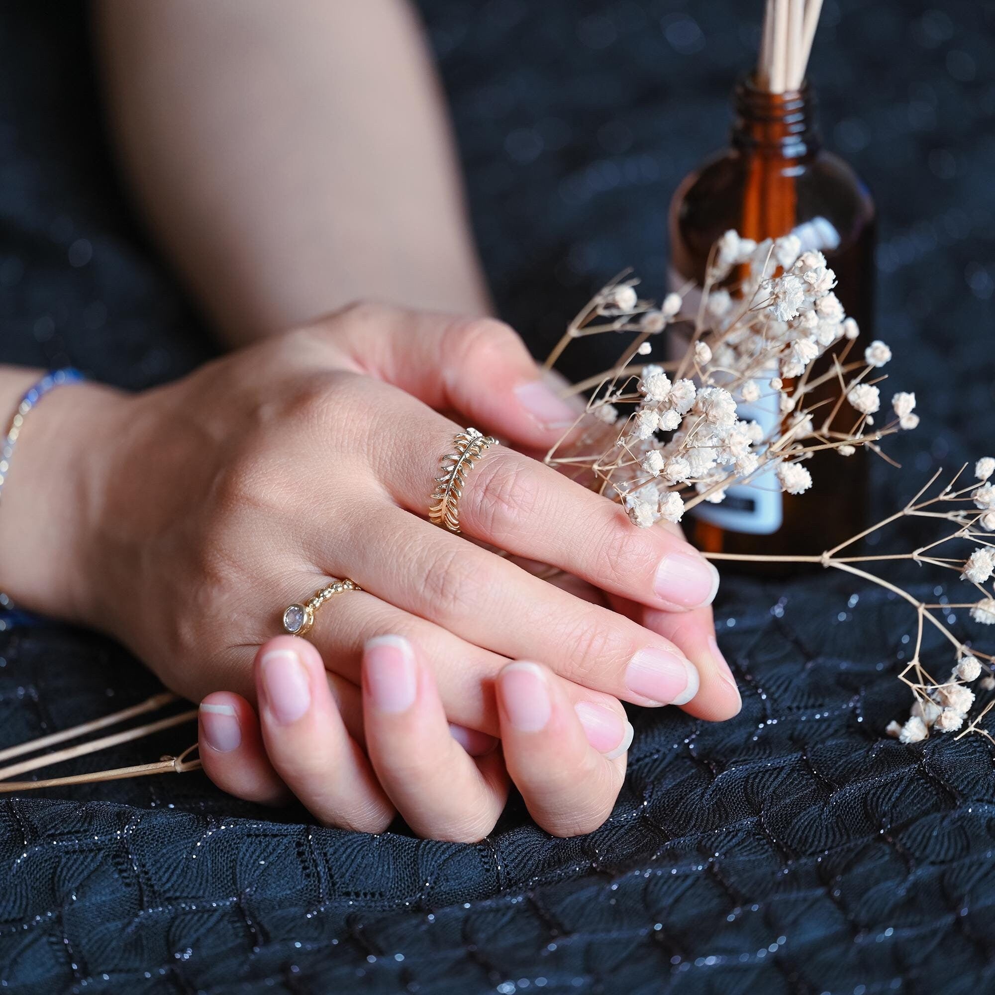 4pcs Gold Feather Finger Ring, Everyday Ring, Modern Style Ring, Fashion Rings, Dainty Rings (#GB-3925)