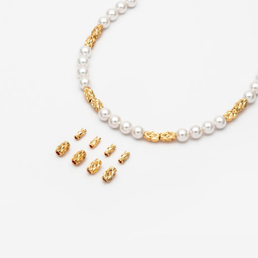 20pcs Gold Cutting Spacer Beads, DIY Jewelry Making Supplies Wholesale (GB-2016)