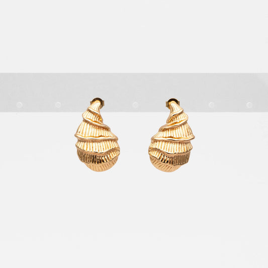 4pcs Gold/ Silver Tone Shell Earrings, Modern Style Earrings, Fashion Earrings, Beach Jewelry (GB-4551)