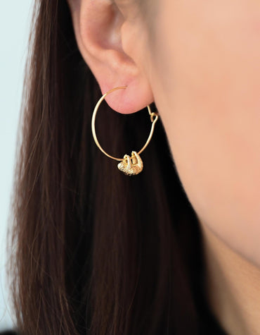 10pcs Gold/ Silver 3D Sloth Charm, 18K Real Gold/ Rhodium plated Brass, Bracelet Charms, Jewelry Making Diy Material Supplies (GB-4492)