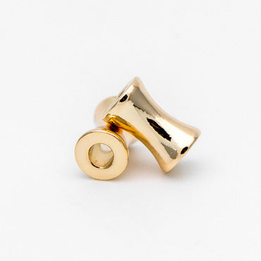 20pcs Gold plated Brass Tube Spacer Beads 8x5mm, DIY Jewelry Making Supplies Wholesale (GB-657)