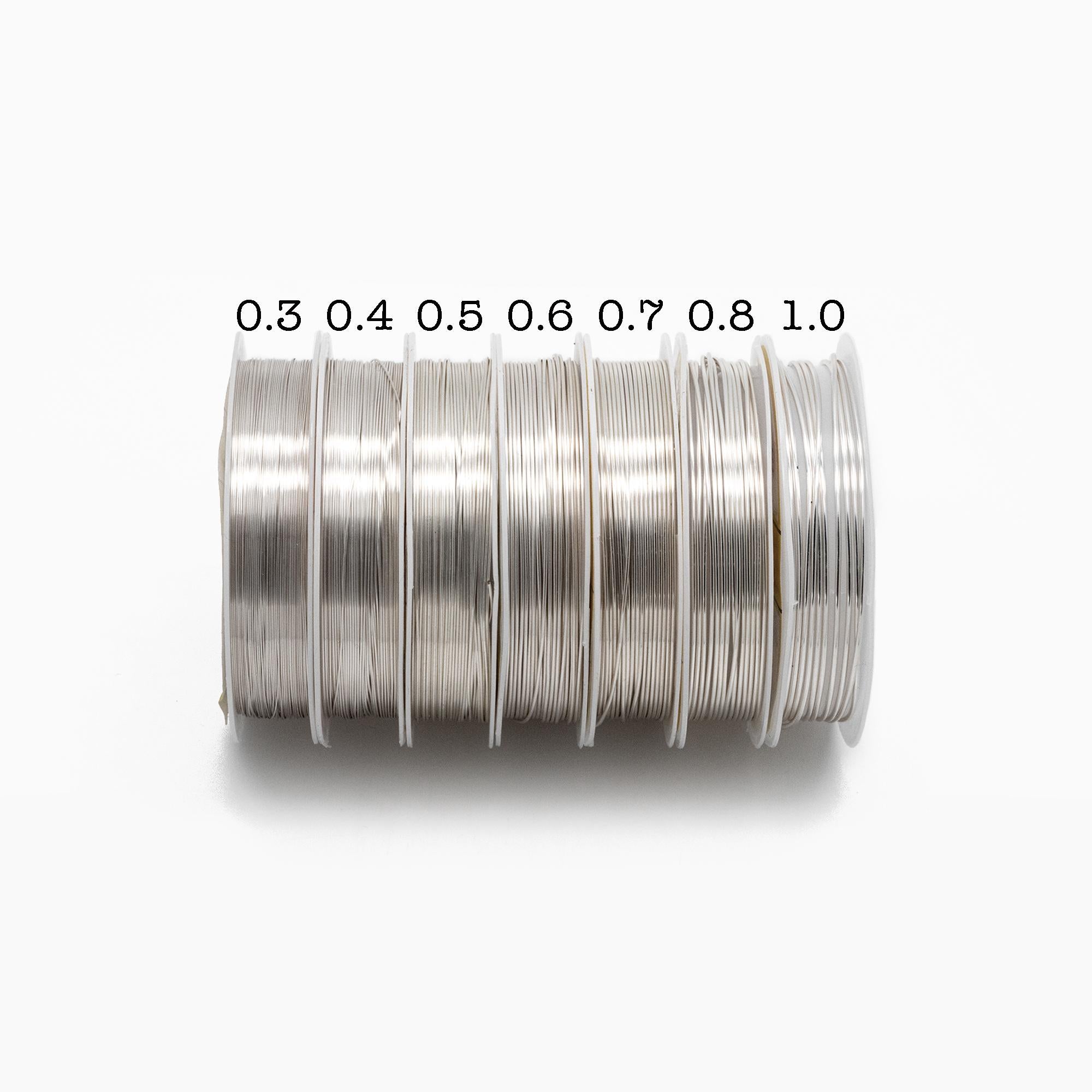 Gold/ Silver Plated Copper Wire, Craft Wrapping Supplies, 0.3-1mm, 18/ 20/ 21/ 22/ 24/ 26/ 28 Gauge Soft Wire, 1 Full Coil (#GB-455)