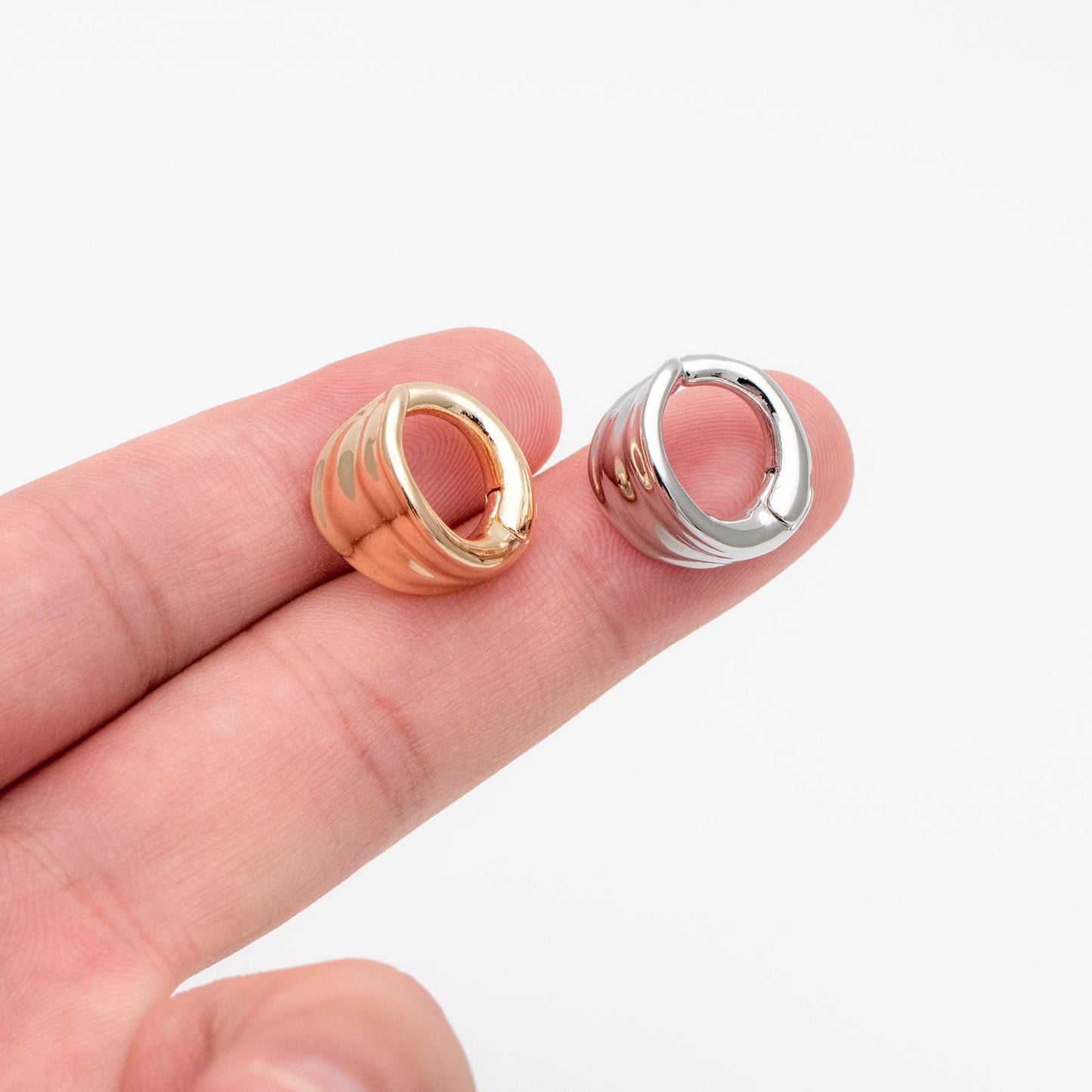 4pcs Gold/ Silver Tone Leaf Ear Cuff, Minimalist Cartilage Earrings, Dainty Clip On Earrings (GB-4579)