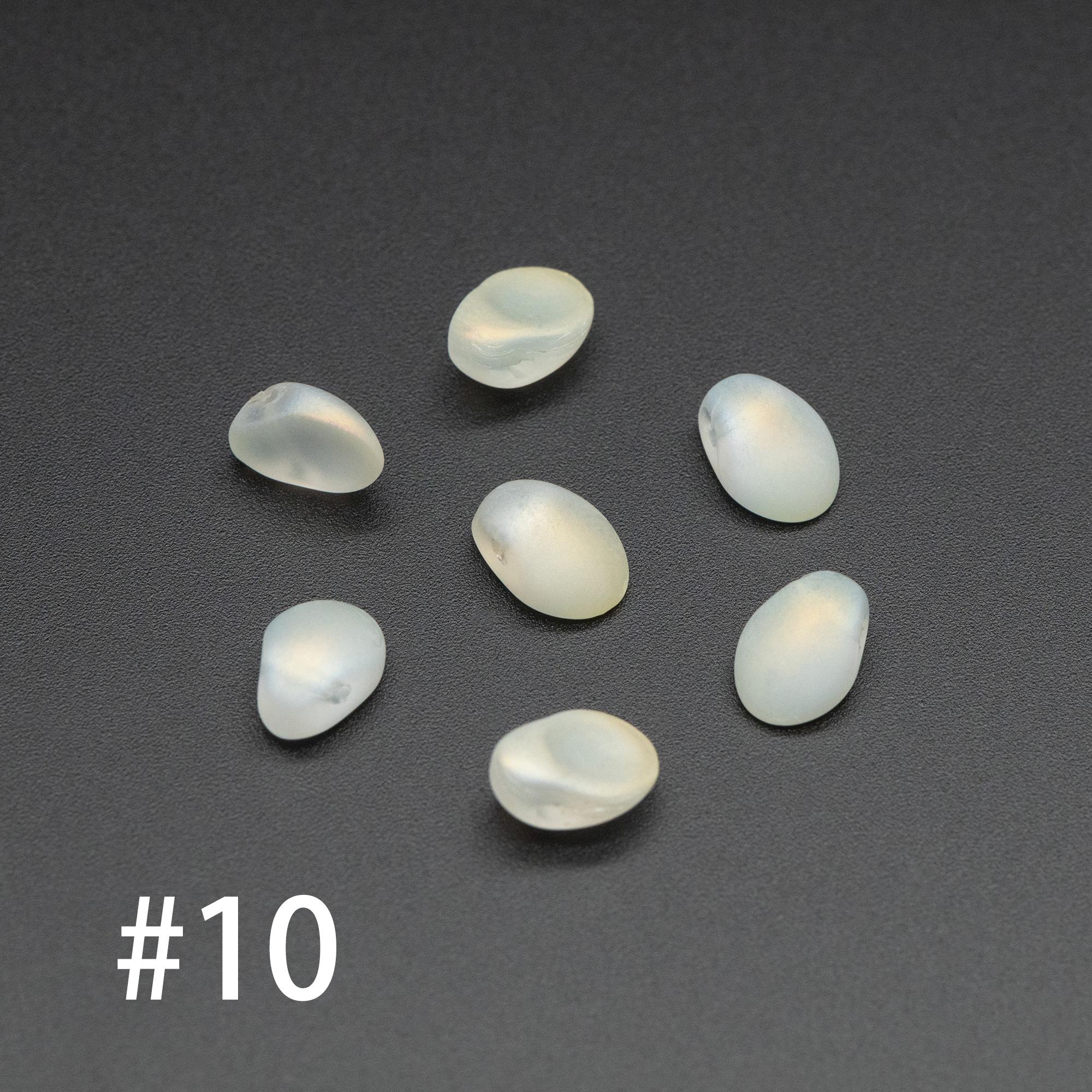 50 beads- Crystal Glass Leaf Beads, Unique Shaped Teardrop Beads, Multi Colors (#GM-033)