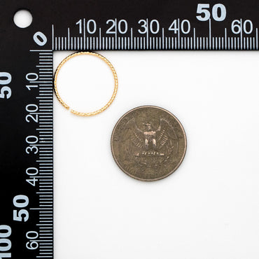 20pcs Gold Round Link Charm Connectors 20mm, Real Gold plated Brass Open Ring Loops, Geometric Hoop Circle Pendants (GB-388)