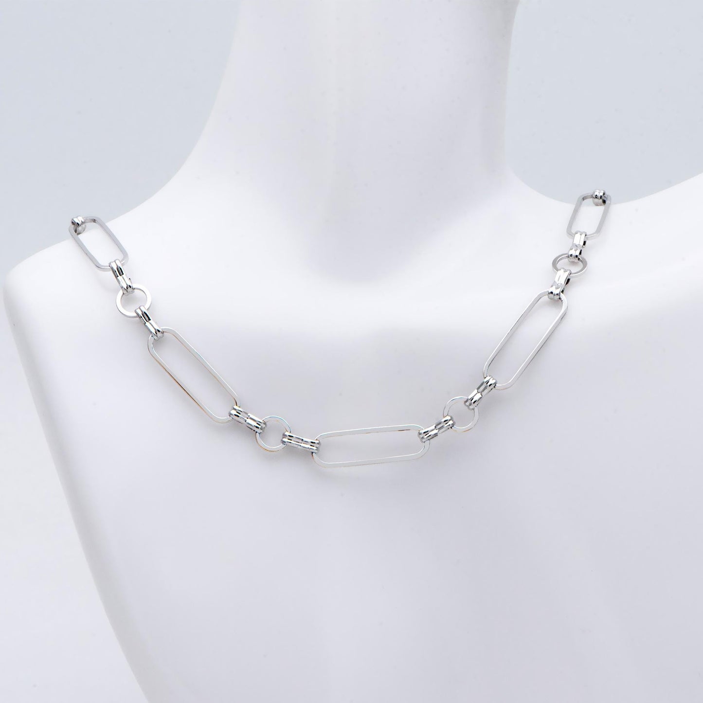 Long Oval Chains 6mm, 18K Gold plated Brass, Geometric Chain Findings Wholesale (#LK-435)/ 1 Meter=3.3 ft