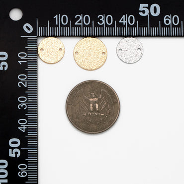 10pcs Gold/ Sliver Tone Round Disc Connectors 12/ 15mm, Gold/ Rhodium plated Brass Coin Disk Charms (GB-346)