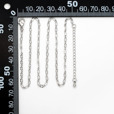 Gold/ Silver Oval Chains 2.5mm, Finished Bracelet/ Anklet/ Necklace with Extender Chain, Ready to Wear (#LK-150-2.5)