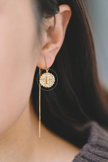 10pcs CZ Pave Gold Bee Fossil Charms, Gear Pendants 16x13mm, Earring Findings, Jewelry Making Supplies (GB-3093-A)