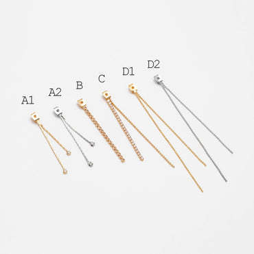 10pcs Trendy Tassel Ear Nuts, Tassel Ear Back Stoppers (GB-245)