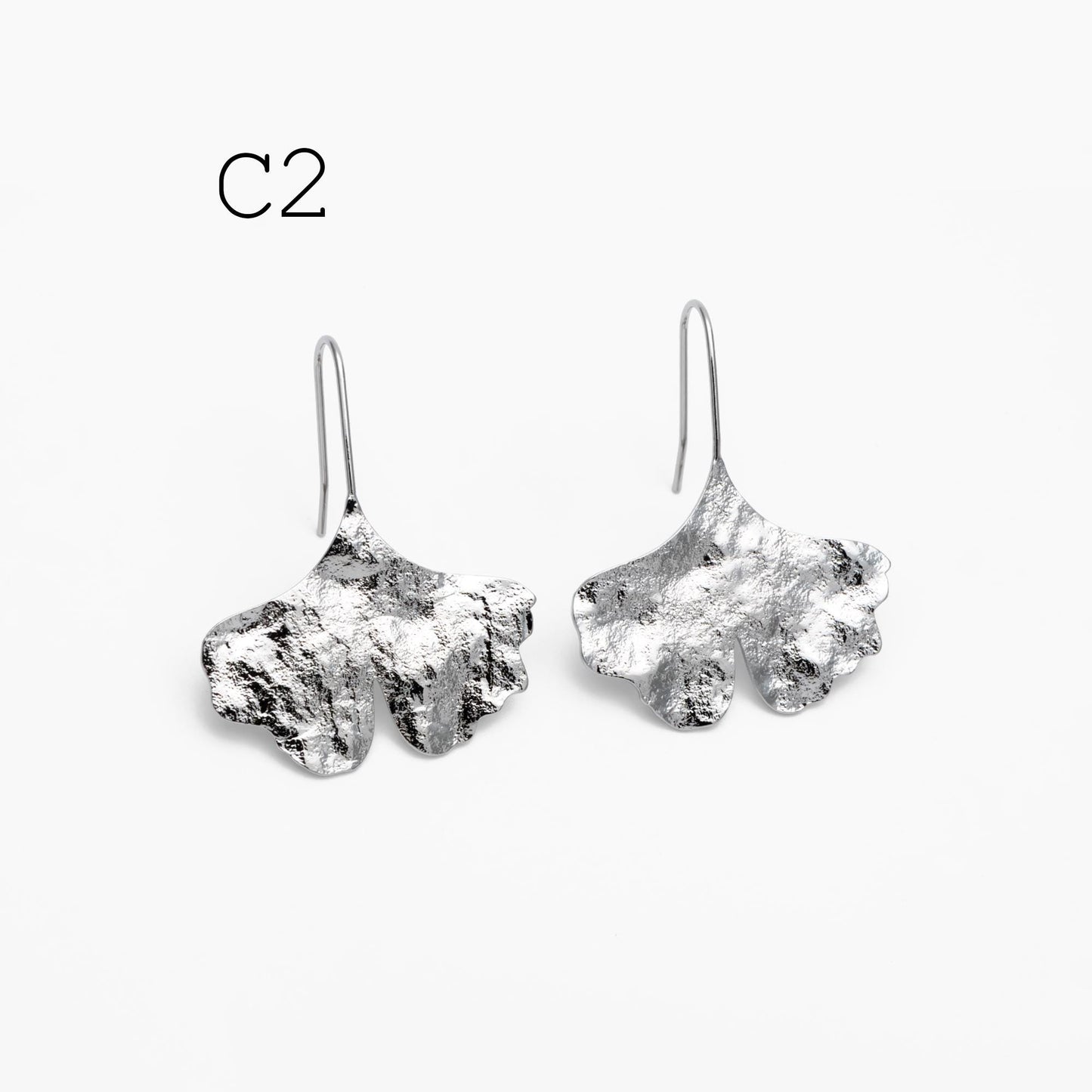 4pcs Gold/ Silver Tone Leaf Ear Hooks, Simple Earwires Earring Components (GB-3323)