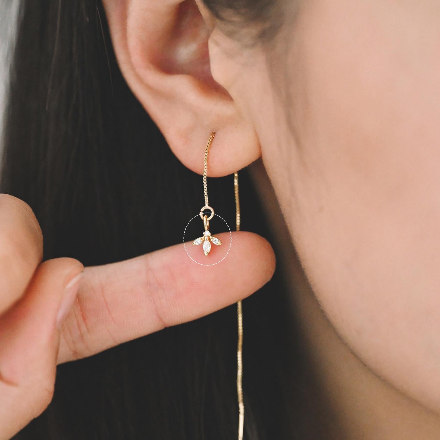 10pcs Gold/ Silver Tone Flower Leaf Charms, 18K Real Gold/ Rhodium plated Brass, Tiny Floral Pendants (GB-1762)