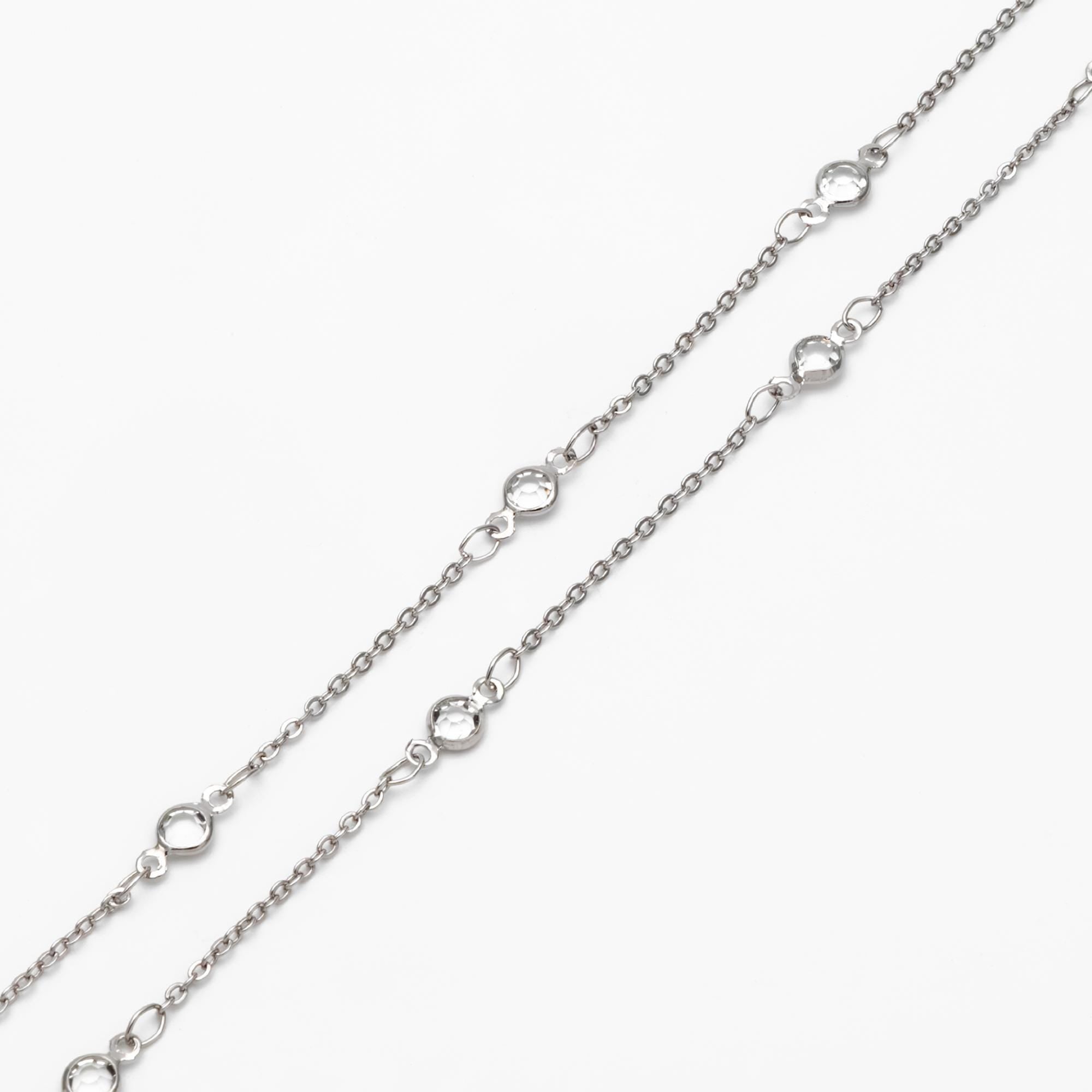 Gold plated Brass Crystal Beaded Chains, 4.5/ 7mm Round Coin Glass Beads, Lead Nickel Free (#LK-147)/ 1 Meter=3.3 ft