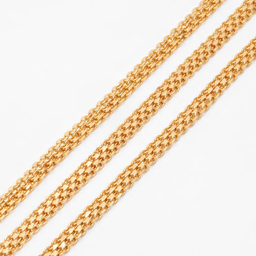 Gold plated Brass Chain,Wholesale Craft Supplies, Jewelry Supplie (#LK-323)/ 1 Meter=3.3 ft