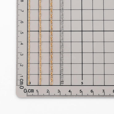 Gold/ Rhodium plated Brass Oval Cable Chains, Real Gold/ Silver Decorative Designer Chain 1.5/ 2/ 2.5mm (#LK-150)/ 1 Meter=3.3 ft