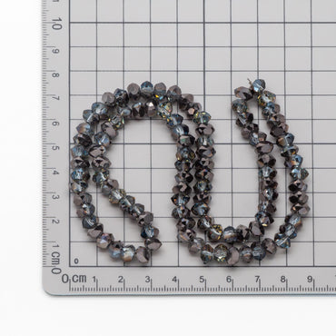 Crystal Triangle Spacer Beads 7.5mm, Faceted Glass Triangle Beads, (TS-95)/ 95 beads