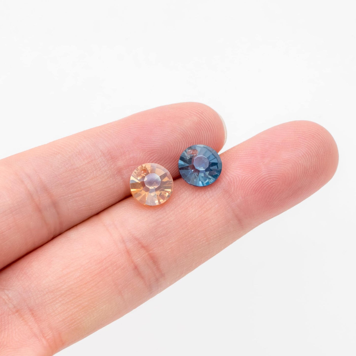 30pcs Unique Chandelier Crystal Glass Faceted Coin Cone Beads 8x6mm (TS-76)