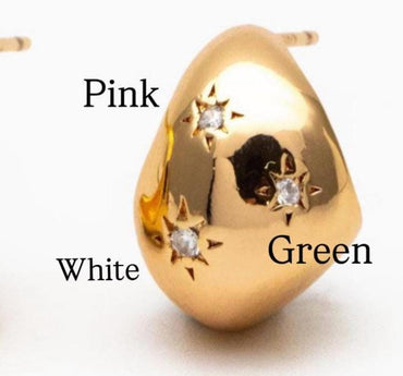 Custom listing, 150 pieces of each gold and rhodium (GB-4379)-colorful CZ