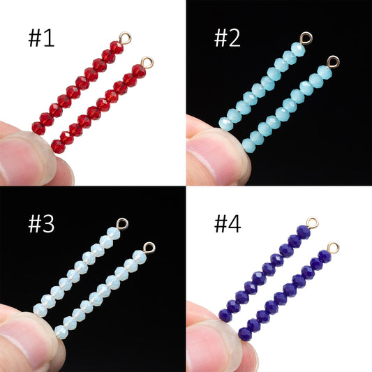 Crystal Glass Rondelle Faceted Tiny beads 2x3mm (#BZ03) (strand of 120 beads)